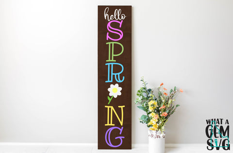 Hello Spring Porch Sign SVG | Spring SVG | Spring Welcome Sign svg | Hello Spring SVG | Easter svg | Welcome Sign svg | Spring sign svg SVG What A Gem SVG 