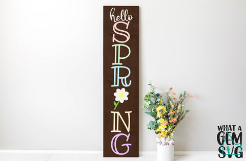 Hello Spring Porch Sign SVG | Spring SVG | Spring Welcome Sign svg | Hello Spring SVG | Easter svg | Welcome Sign svg | Spring sign svg SVG What A Gem SVG 
