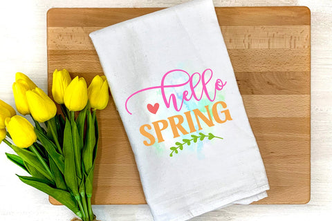 Hello Spring-Spring Sublimation I Spring Sublimation PNG Sublimation Happy Printables Club 