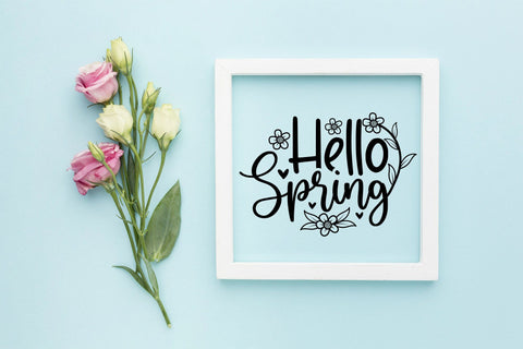 Hello Spring- Spring SVG- Spring Design SVG CraftLabSVG 