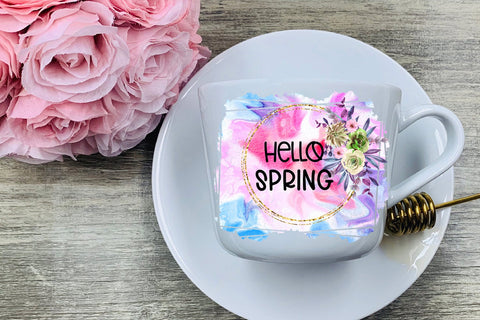 Hello Spring Sublimation Design Sublimation Happy Printables Club 