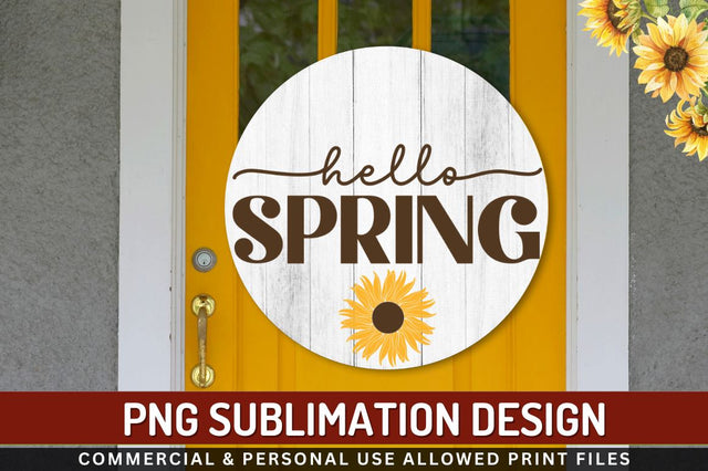 Hello spring Sublimation PNG Sublimation Regulrcrative 