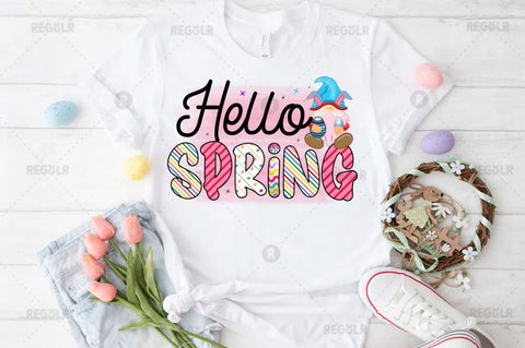 Hello spring Sublimation PNG Sublimation Regulrcrative 