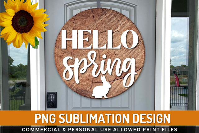 Hello spring Sublimation PNG Sublimation Regulrcrative 