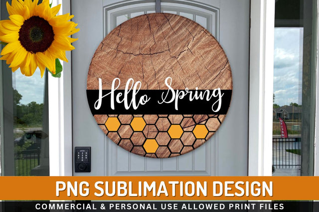 Hello spring Sublimation PNG Sublimation Regulrcrative 