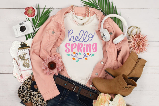 Hello Spring SVG Cut File SVG dapiyupi store 