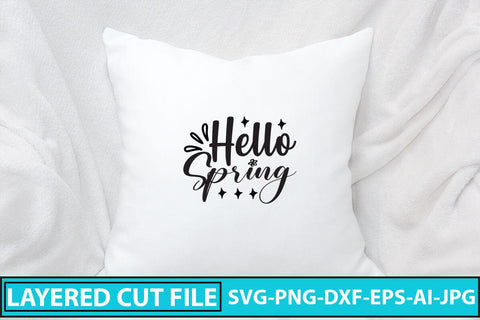 Hello Spring SVG Cut File SVG Syaman 