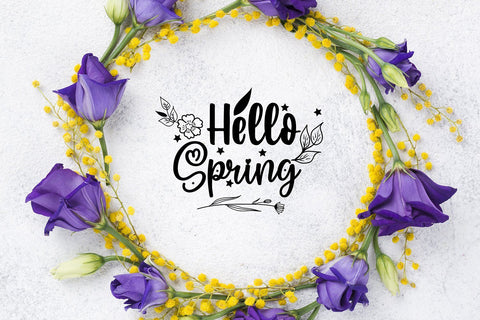 Hello Spring svg design, cutting file SVG SmmrDesign 
