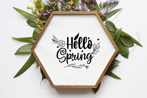 Hello Spring svg design, cutting file SVG SmmrDesign 