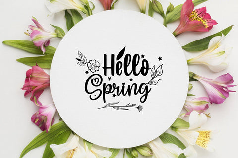 Hello Spring svg design, cutting file SVG SmmrDesign 