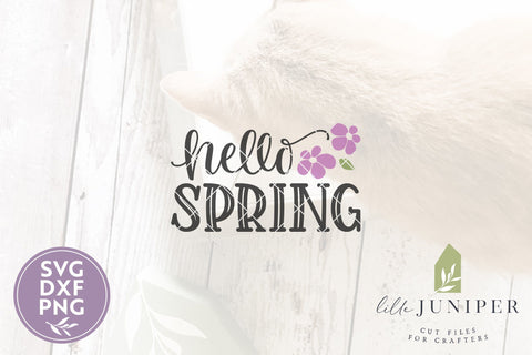 Hello Spring SVG | Front Door Sign SVG SVG LilleJuniper 