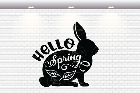 Hello Spring - SVG, PNG, DXF, EPS SVG Elsie Loves Design 