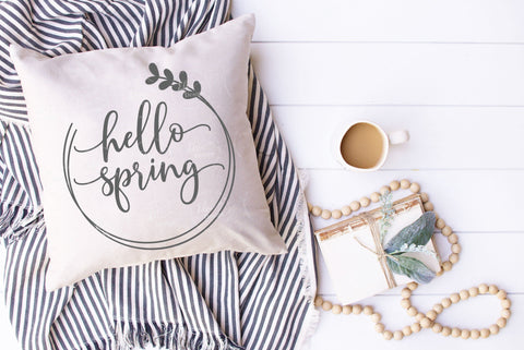 Hello Spring - SVG, PNG, DXF, EPS SVG Elsie Loves Design 