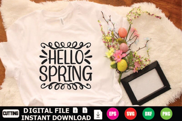Hello Spring SVG Shahin alam 