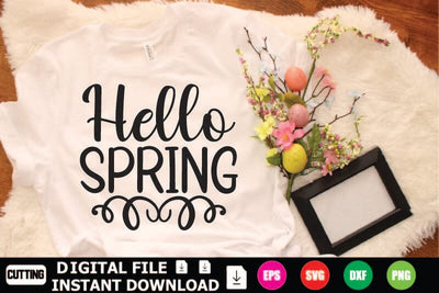 Hello Spring SVG Shahin alam 