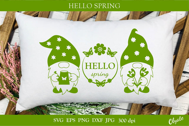 Hello Spring SVG. Spring Cut File. Spring Sign SVG Olga Terlyanskaya 
