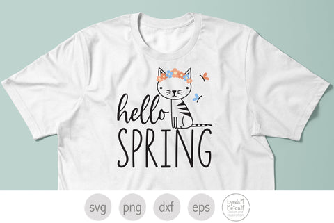 Hello Spring Svg, Spring Quote Svg SVG Lynda M Metcalf 