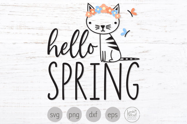 Hello Spring Svg, Spring Quote Svg SVG Lynda M Metcalf 