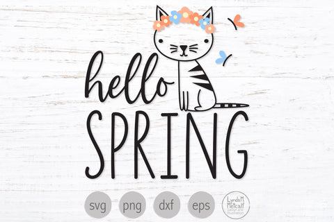 Hello Spring Svg, Spring Quote Svg SVG Lynda M Metcalf 