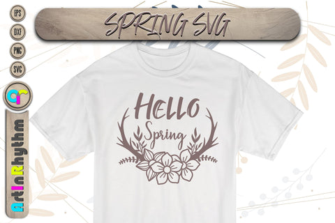 Hello Spring svg SVG Artinrhythm shop 