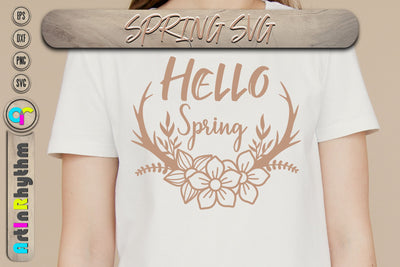 Hello Spring svg SVG Artinrhythm shop 