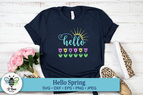 Hello Spring SVG SVG B Renee Design 