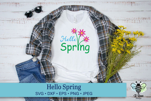 Hello Spring SVG SVG B Renee Design 