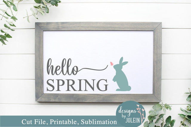 Hello Spring SVG SVG Designs by Jolein 