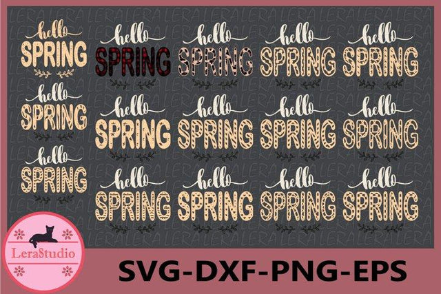 Hello Spring SVG SVG Lerastudio 