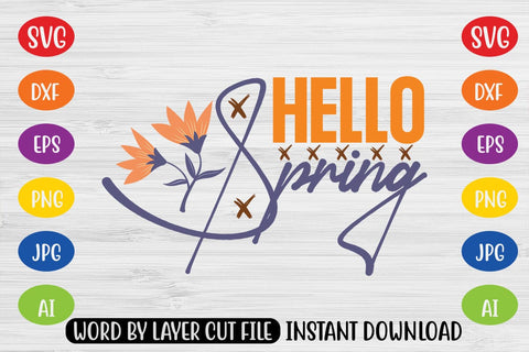 Hello Spring SVG SVG MStudio 