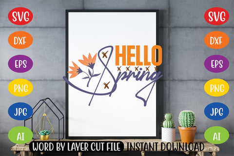 Hello Spring SVG SVG MStudio 