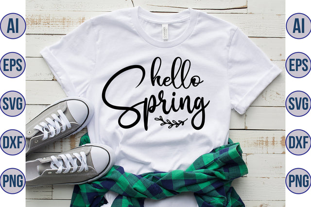 Hello spring svg SVG nirmal108roy 