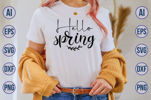 Hello spring svg SVG nirmal108roy 