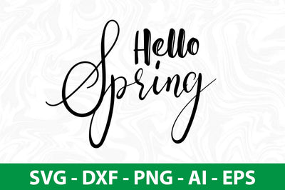 Hello spring svg SVG nirmal108roy 