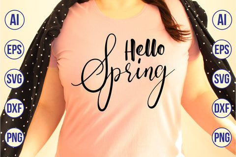 Hello spring svg SVG nirmal108roy 