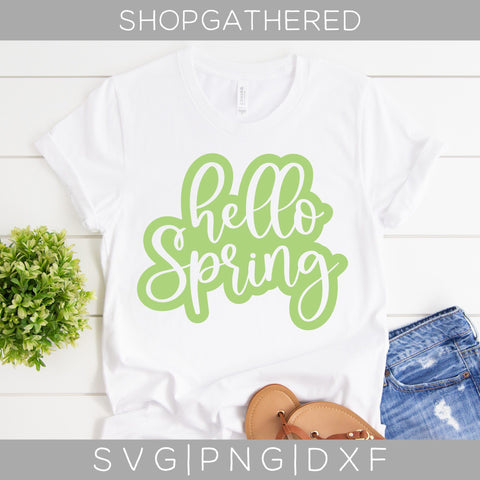 Hello Spring SVG SVG ShopGathered 