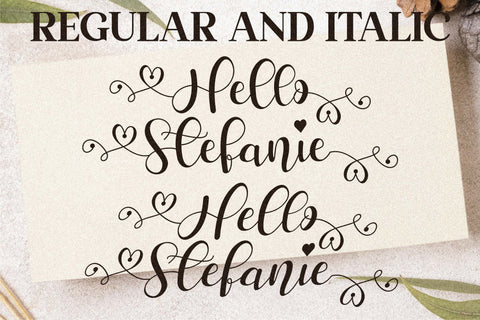 Hello Stefanie Font Letterena Studios 