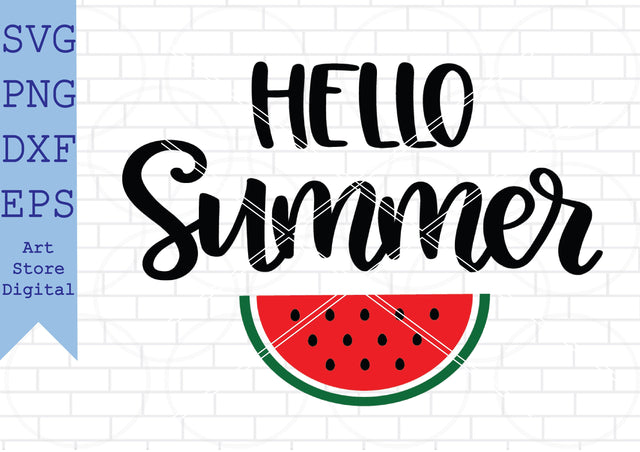 Hello Summer (1) Svg, Beach Svg, Summer Time Svg SVG Artstoredigital 