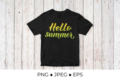 Hello summer 3d lettering Sublimation LaBelezoka 