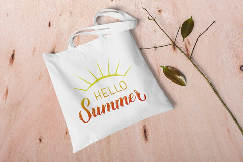 Hello summer calligraphy hand lettering Sublimation LaBelezoka 