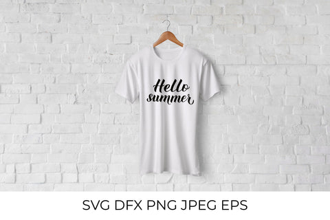 Hello summer calligraphy lettering SVG SVG LaBelezoka 