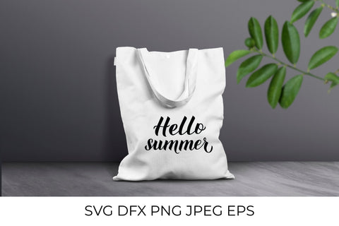Hello summer calligraphy lettering SVG SVG LaBelezoka 