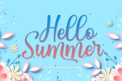Hello Summer Font Rotterlab studio 