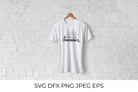 Hello summer hand lettered SVG SVG LaBelezoka 