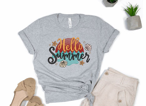 Hello Summer Machine Embroidery Design Embroidery/Applique DESIGNS Canada Embroidery 