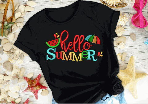 Hello Summer Machine Embroidery Design Embroidery/Applique DESIGNS Canada Embroidery 