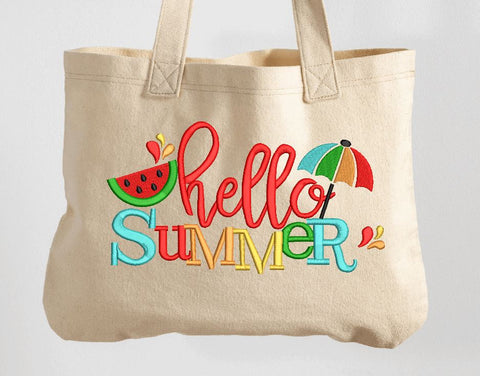 Hello Summer Machine Embroidery Design Embroidery/Applique DESIGNS Canada Embroidery 