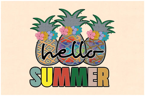 Hello Summer Pineapple Sublimation Sublimation Jagonath Roy 