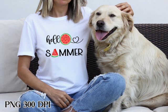 Hello summer PNG | Watermelon sublimation Sublimation Svetana Studio 