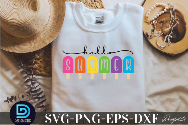 Hello Summer, Retro Summer SVG SVG DESIGNISTIC 